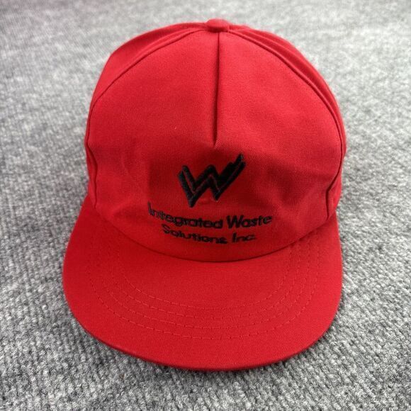 Integrated Waste Solutions Hat Cap Men Snapback VTG USA Advertising One Size - Picture 2 of 10